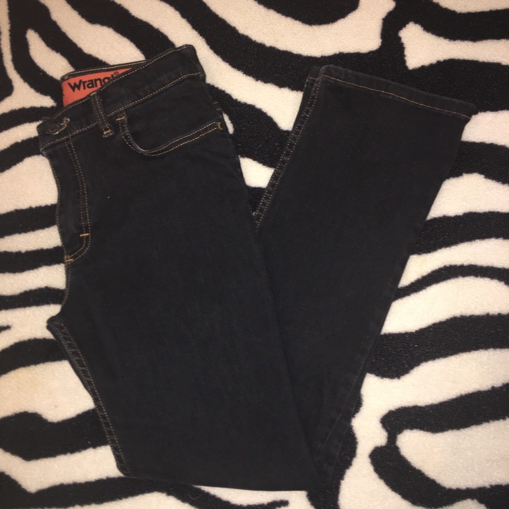 Boys Dark Blue “Flex” Wrangler Jeans